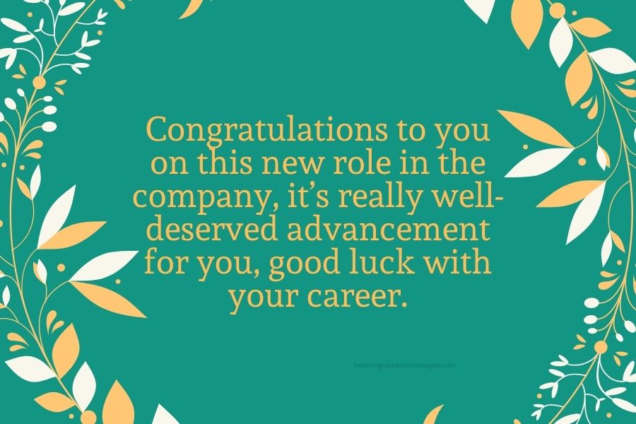 Late Congratulations Message For Promotion