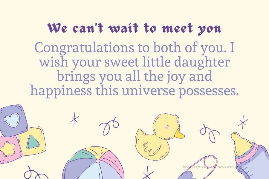 congratulations baby girl message