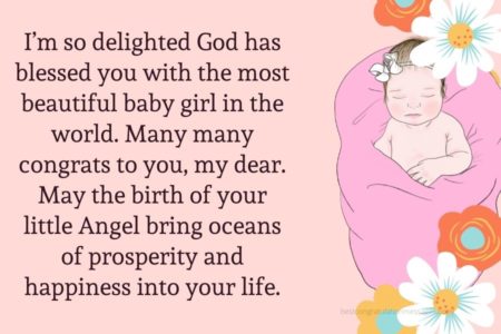 Congratulation Messages For Baby Girl - Best Congratulation Messages