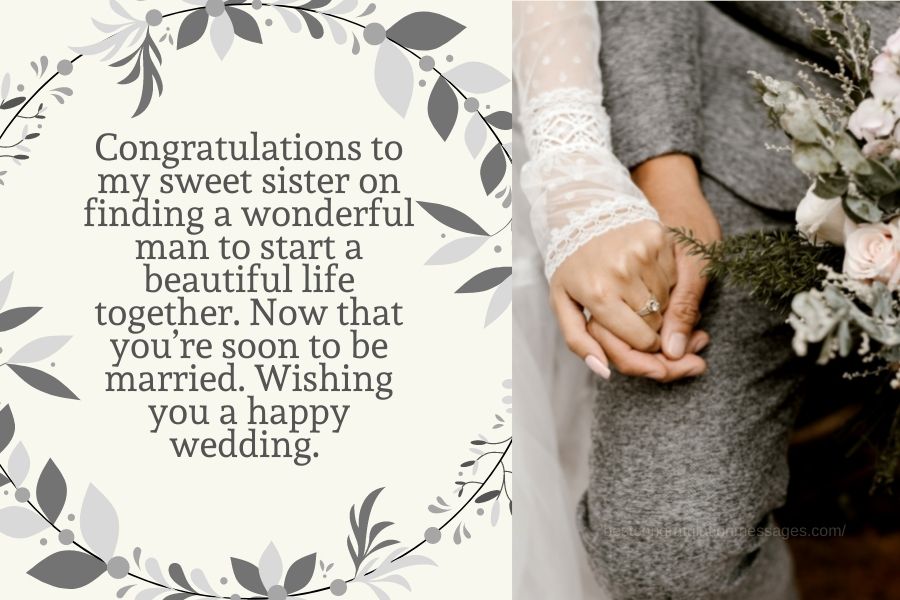 Congratulation on the special day of your wedding