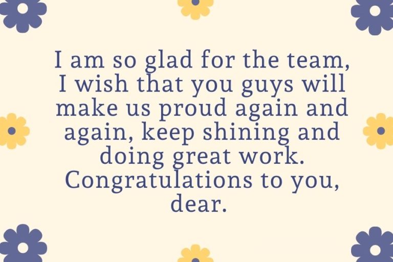 Congratulation Messages For Team Members - Best Congratulation Messages