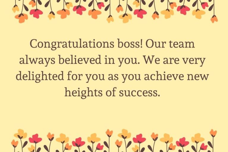 Congratulations To Boss For Achievement - Best Congratulation Messages