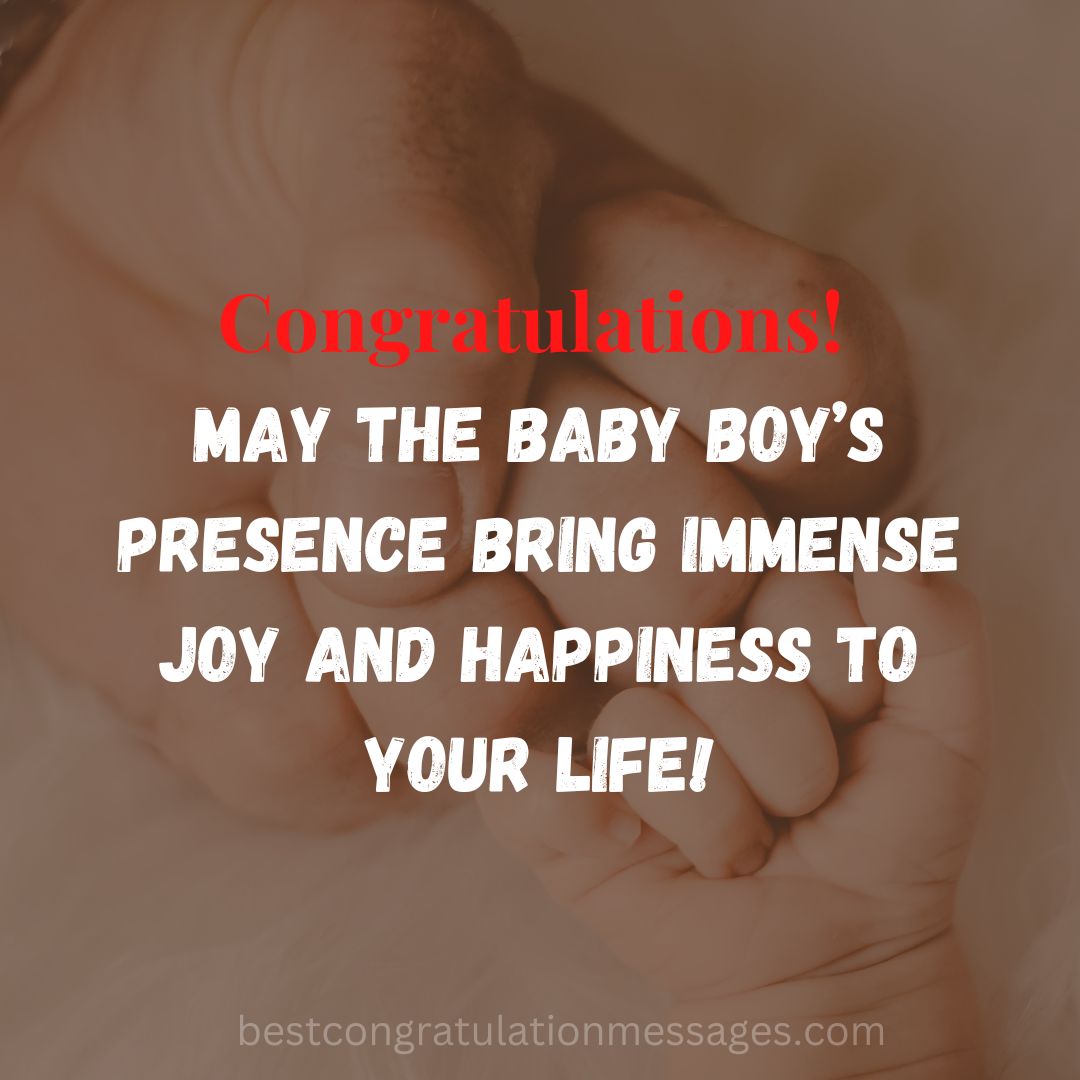 Congratulation messages for NEWBORN baby boy - Best Congratulation Messages