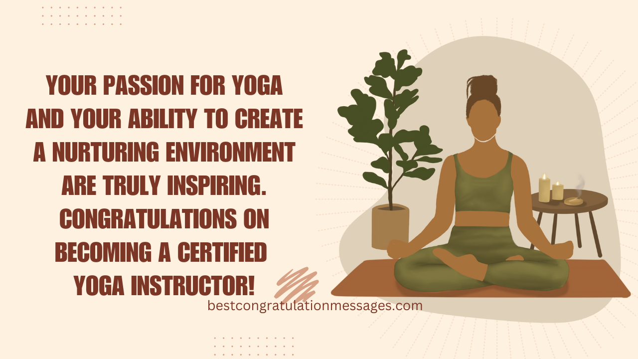 30+ Congratulations Messages On Becoming a Certified Yoga Instructor ...