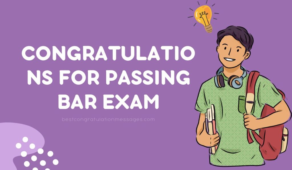 Congratulations Message For Passing Bar Exam